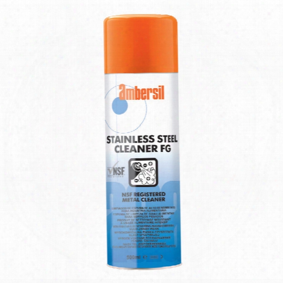 Ambersil Stainless Steel Cleaner Fg Aerosol 500ml