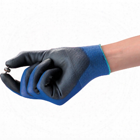 Ansell 11-618 Hyflex Multi Purpose Palm-side Coated Blue/black Gloves - Size 9