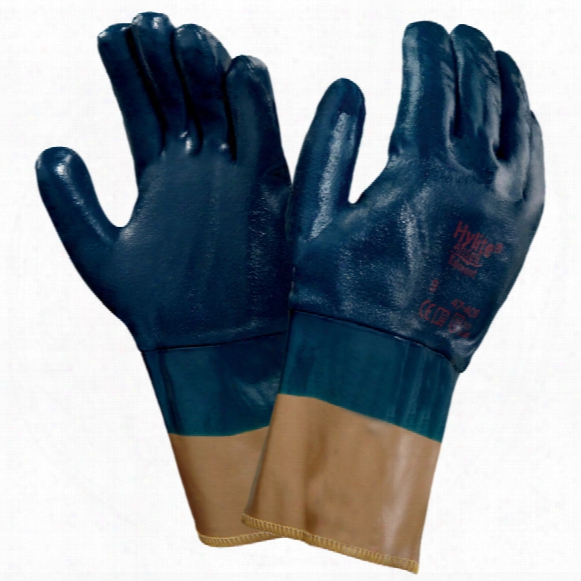Ansell 47-409 Hylite Fully Coated Blue Gloves - Size 8