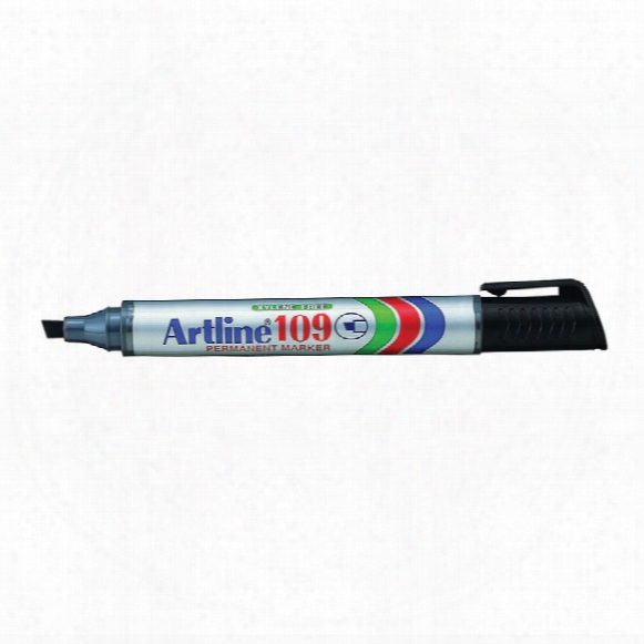 Artline A109 Perm Chisel Tip Marker Black (pk-12)