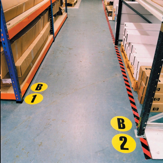 Beaverswood Floor Identification Marker 190mm Ylw/blk On.2
