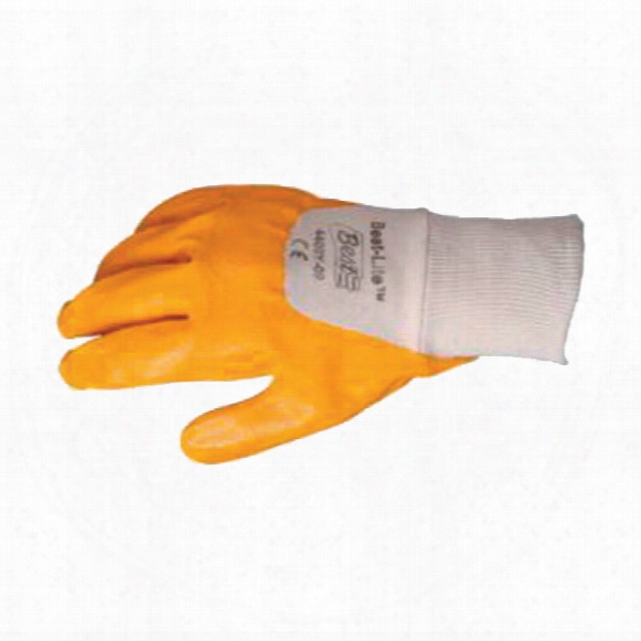 Best 4400y Palm-dipped Nitrile Gloves Yellow Size 8/m