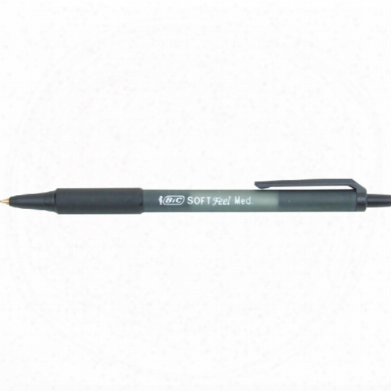 Bic Soft Feel Retractable Ballpen Black (box-12)