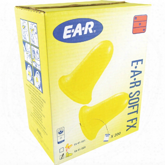 Es-01-020 Soft Fx Uncorded Ear Plugs (box-200 Pr)