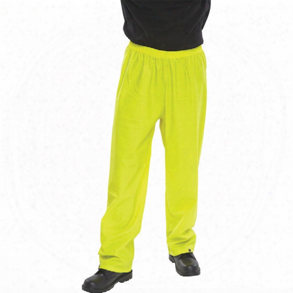 Faithful Soft-feel Men's Yellow Rain Trousers - Size S