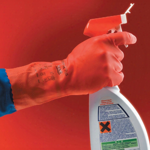 Ansell 87-660 Universal Plus Latex Gloves 7.1/2-8