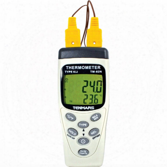 Cie Tm-82n Digital Thermometer C/w 2 Thermocouples (dt82)