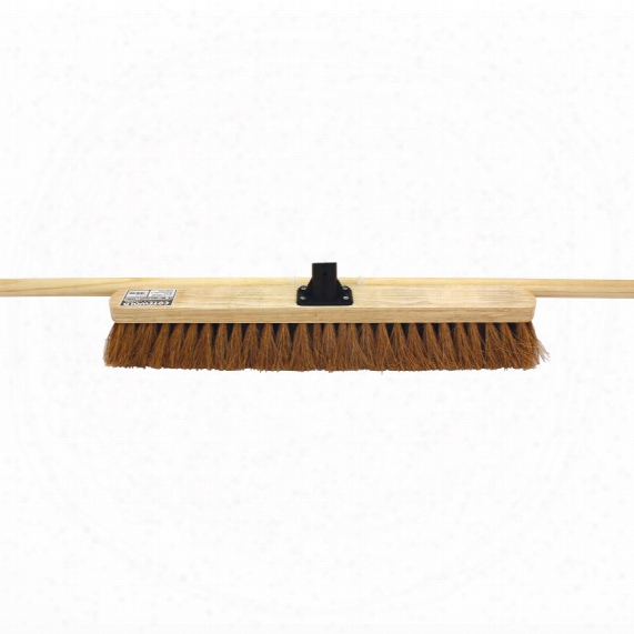 Cotswold 24" Soft Coco Broom With 48" Wooden Handle