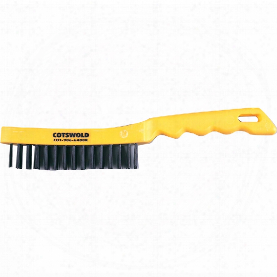 Cotswold 4-row Plastic Handle Wire Scratch Brush