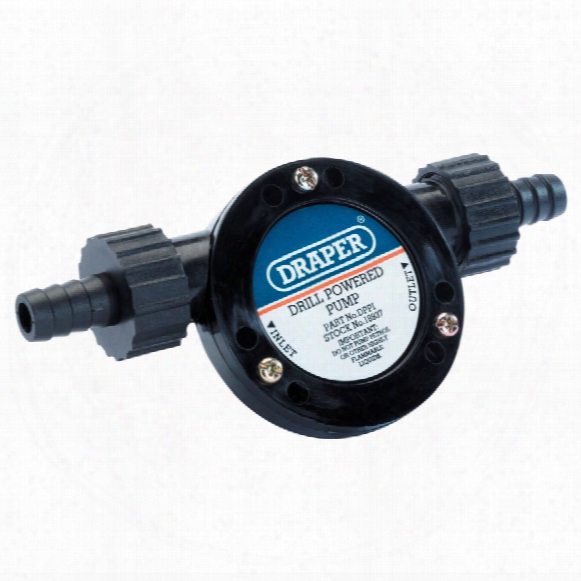 Draper 18937 Drill Powered Pump 1000l Per Hour
