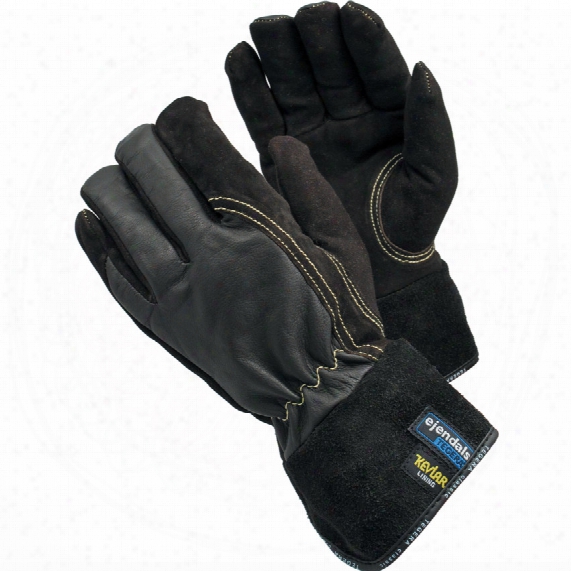 Ejendals 32 Tegera F/g Goatskin/cowhide Gloves Brn/bk Sz.10