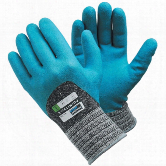 Ejendals 734 Tegera 3/4 Coated Grey/blue Gloves - Size 9
