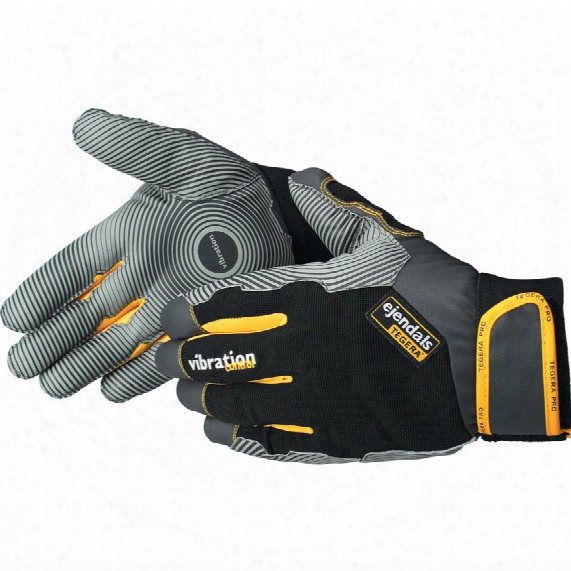 Ejendals 9180 Tegera Pro Palm-side Coated Black/grey Gloves - Size 8