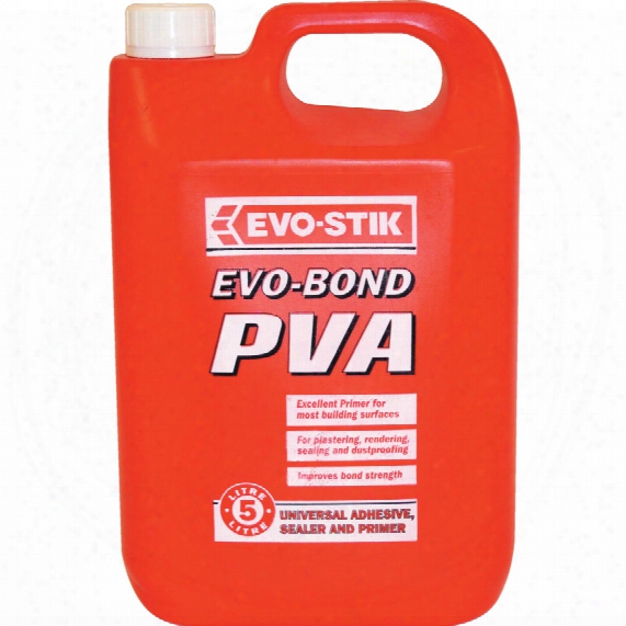 Evo-stik Evobond Pva Jerry Bottle 5ltr