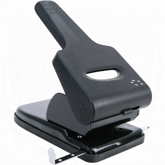 Five Star 5 Star 2-hole 65 Sheet Punch Metal Black/grey