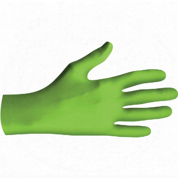 Showa 7705pft N-dex Green Nitrile Disposable Gloves - Size M