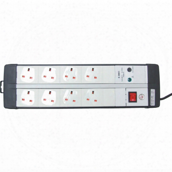 Brennenstuhl 3m Cable 8-way Socket C/w Surge & Spike 13a