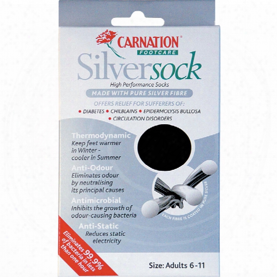 Carnation Soc020 Silversocks Mens Size 6-11