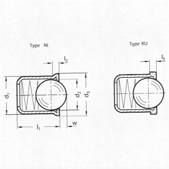 Ganter Gn614-8-ku Spring Plunger ; Polyacetal Housing
