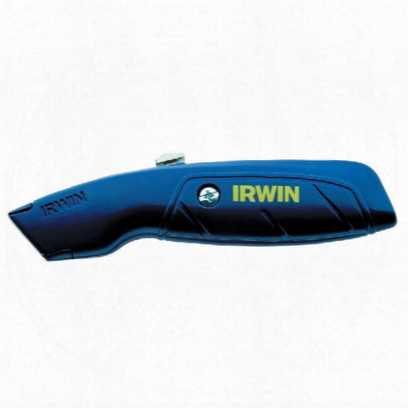 Irwin 10504238 Blue Alum. Retractable Knife & 3 Blades