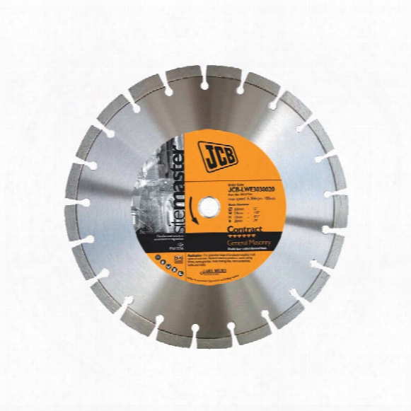 Jcb Lwe30 350mm Diamond Blade 25.4mm Bore Contract