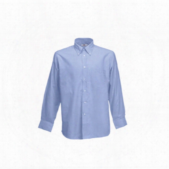 L/s Shirt White/blue Pinstripe 16.1/2