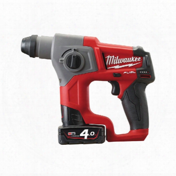 Milwaukee M12ch-402c M12 Fuel Compact Sds 2 Mode Hammer 2x4.0ah Li-ion Batts