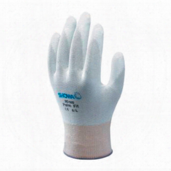 Showa B0500 Palm-side Coated White Gloves - Size 7