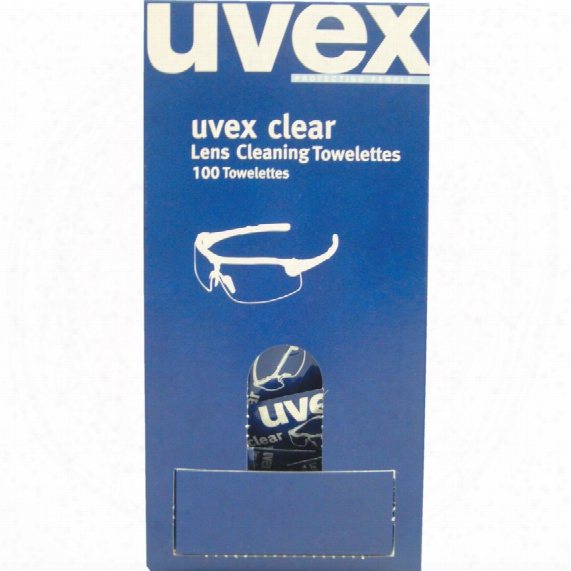 1005 Uvex Clear Towelette Lens Cleaning (pk100)
