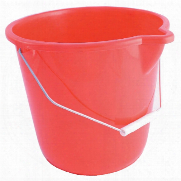 10ltr Plastic Bucket Red
