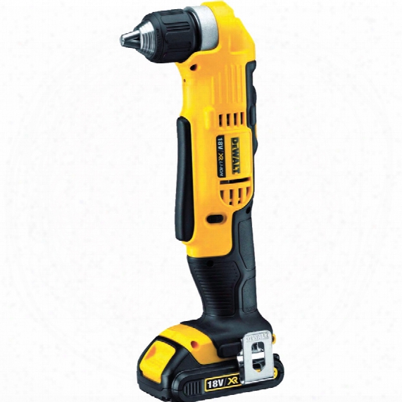 Dewalt Dcd740c1-gb Right Angle Drill 10mm Keyless Chuck 18volt With 1x1.5amp-hour & Kitbox