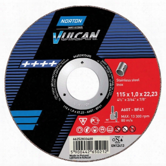 Norton Vulcan 125x2.5x22.23mm A30s Vulcan Cutting Disk