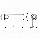 Qualfast M5X35 Skt Set Screw - Plain Cup A2 - Pack Of 200