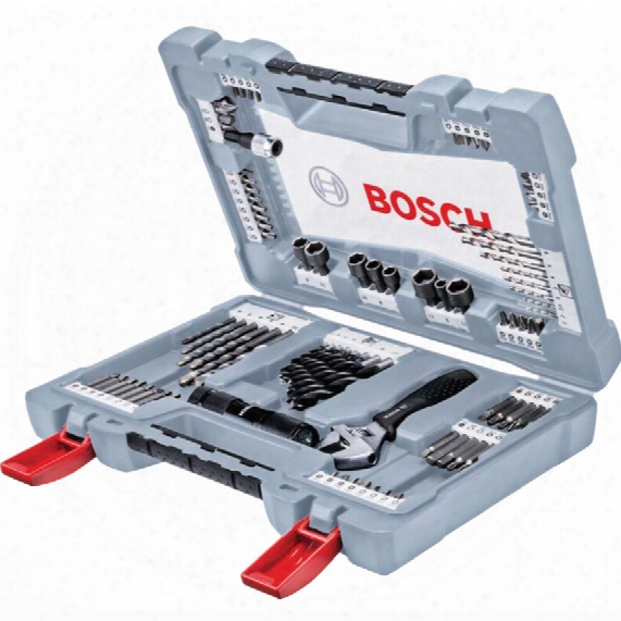 Bosch 2608p00235 Premium Accessory Drill & Driver Bit Set 91-pce