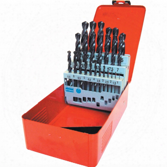 Dormer A190 No.201 (19 Pce) Jobber Drill Set Metal Case