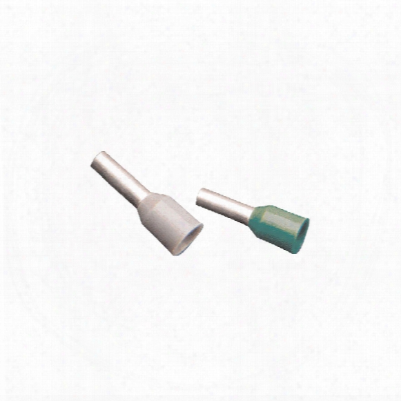 Hellermanntyton Nylon Bootlace Ferrule, Single, French, White 0.5mm X 8f