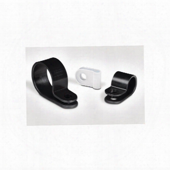Hellermanntyton Nylon P-clip, 5.0mm Bundle Diameter, Black