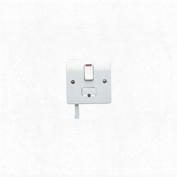 Mk Electric K370rpwhi 13ampdoublepole Switched Fused Spur With Neon