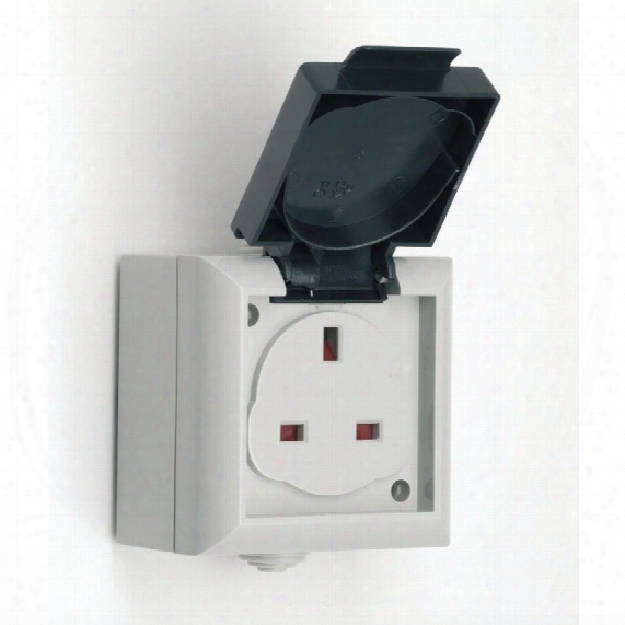 Smj Ep13sb Ip54 Uk 1-gang 13amp Socket
