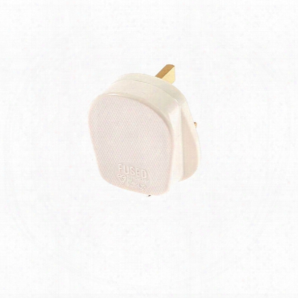 Smj Rp13aw Rubber Plug 13amp Heavy Duty - White