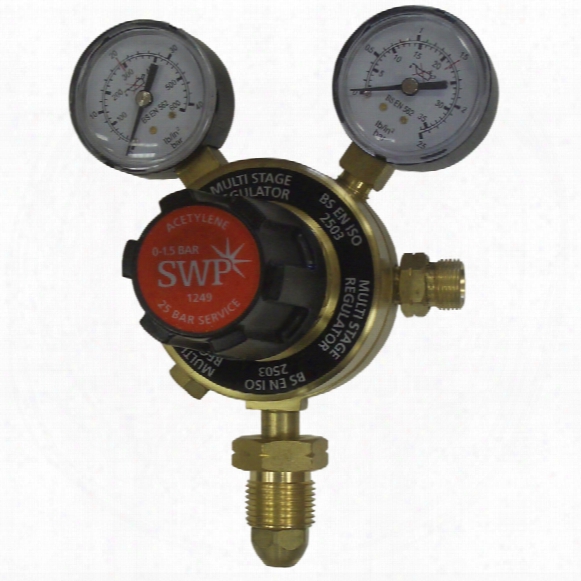 Swp Multi Stage - 2 Gauge Acetylene Regulator 1.5 Bar