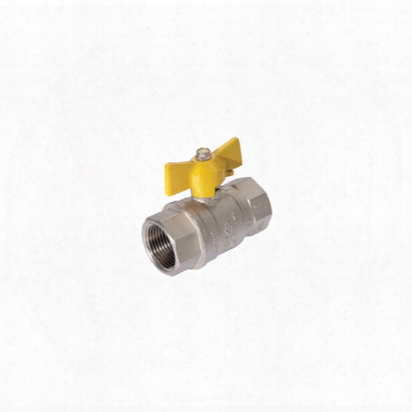 Vale Bv6b-2bg 3/8bsp Brass Ball Valve T-han. Gas Appr.