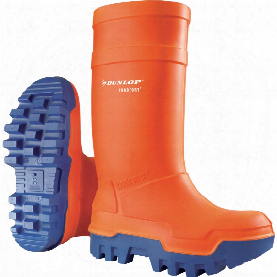 Dunlop Purofort Thrmo+ Orange/blue Boot Size 10 (44)