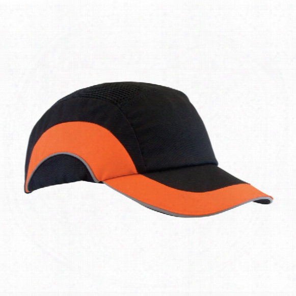 Jsp Abr000-00n-500 Hardcap A1+ / Bump Cap 7cm Long Peak Black/hi-vis Orange