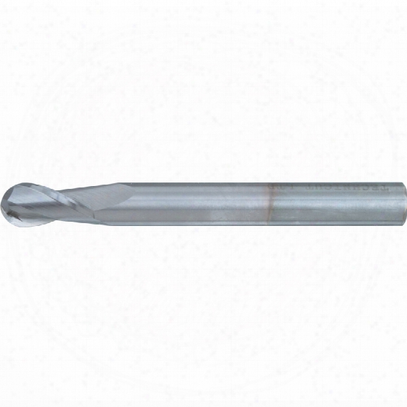 Kennedy 12mm 2fl Ticn Carbide Ball Nose Cutter