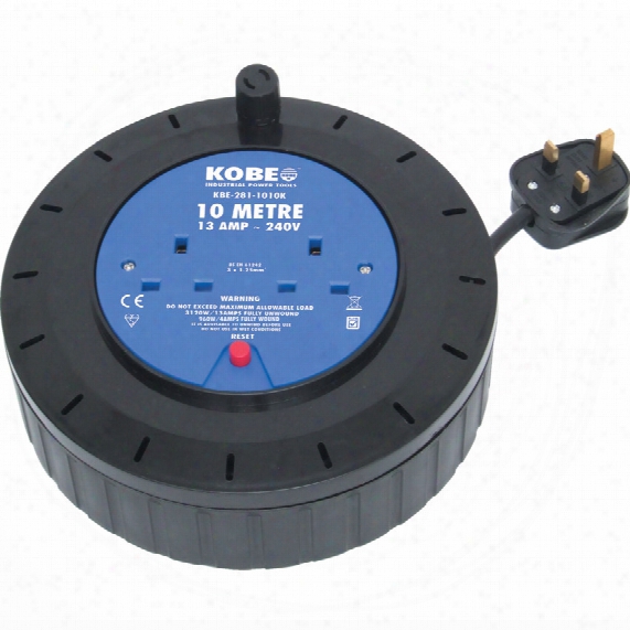 Kobe Red Line 10m Light Duty Cable Reel 240v