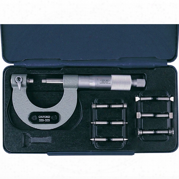Oxford 0-25mm Interchangeable Multi Anvil Micrometer