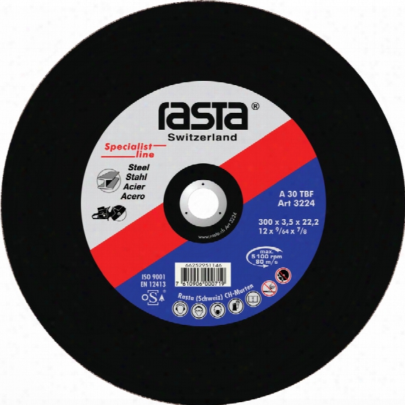 Rasta 3221ra 300x3.5x20.0mm Type-41 A30t Cutting Disc