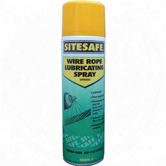Sitesafe Wrs500 Wire Rope Lube Spray 500ml
