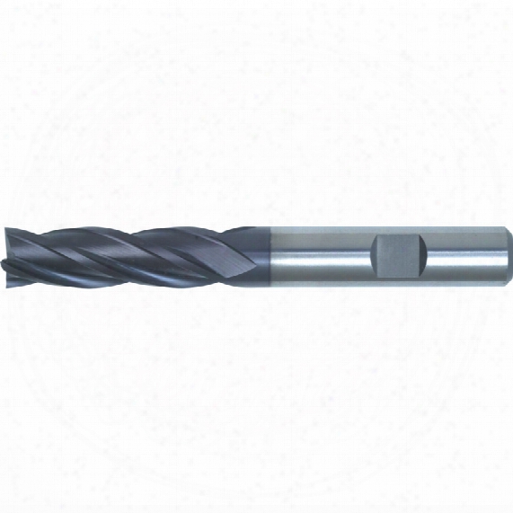 Swisstech 12mm Hss-cobalt Pm L/s Weldon H/helix E/mill Tialn